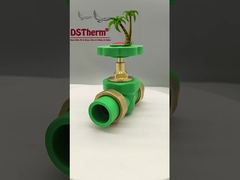 পিপিআর ত্রিমাত্রিক ডাবল ইউনিয়ন বল ভালভ এক্সপোজ ইনস্টলেশন কাস্টমাইজড আকার