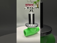 ক্রস হ্যান্ডেলের সাথে পিপিআর ক্রোমযুক্ত বিলাসবহুল বল ভালভ তামার কোর ব্রাস কার্টিজ