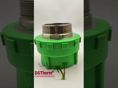 পিপিআর পুরুষ থ্রেডেড কাপলিং প্লাস্টিক পিপিআর পাইপ ফিটিংস ৭৫*২ ১/২