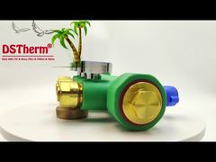 গরম এবং ঠান্ডা জল সঙ্গে পিপিআর Manifolds নীল 3 উপায় Manifolds কাস্টমাইজড লোগো এবং রঙ 25mm