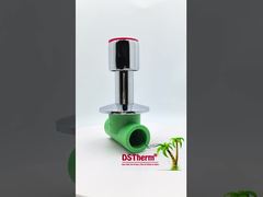 Ppr Chrome Plated Stop Valve With Anti-slip Handle Low Maintenance 20-32mm Customizable Size