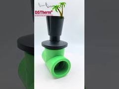 Ppr Black Plated Stop Valve Brass Valve Core Electrophoretic Black Coating Customized Size