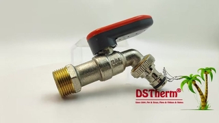 লকযোগ্য হ্যান্ডেল বল Bibcocks