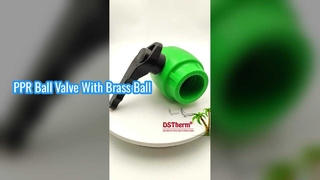 টেকসই পিপিআর বল ভালভ ব্রাস বল ওয়েভিং হ্যান্ডেল