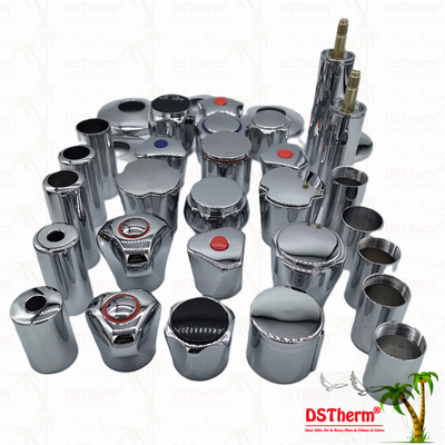 এক্সটেনশন স্লিভ 1/2 " - 1" কাস্টমাইজড আকারের সাথে ক্রোম প্লাস্টিক ভ্যালভ কার্টিজ