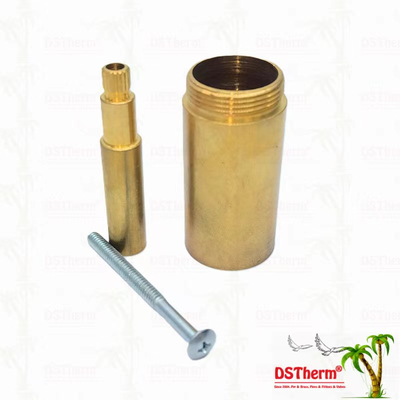 ব্রাস / ক্রোমযুক্ত ভালভ স্টেম এক্সটেনশন হাতা 1/2 " - 1" কাস্টমাইজড আকার