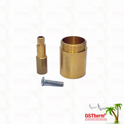 ব্রাস / ক্রোমযুক্ত ভালভ স্টেম এক্সটেনশন হাতা 1/2 " - 1" কাস্টমাইজড আকার