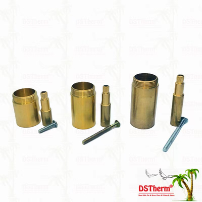 ব্রাস / ক্রোমযুক্ত ভালভ স্টেম এক্সটেনশন হাতা 1/2 " - 1" কাস্টমাইজড আকার