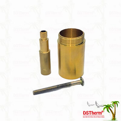 ব্রাস / ক্রোমযুক্ত ভালভ স্টেম এক্সটেনশন হাতা 1/2 " - 1" কাস্টমাইজড আকার