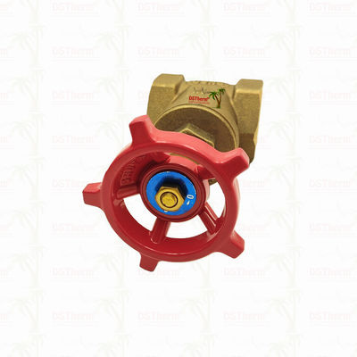 ব্রাস ইউনিয়ন গেট ভালভ রেড হ্যান্ডেল সঙ্গে 1/2 "-2" কাস্টমাইজড আকার অ্যান্টি-জারা