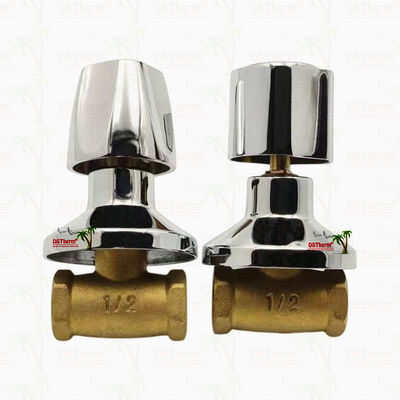 ক্রোমযুক্ত ব্রাস স্টপ ভালভ গ্লোবাল ভালভ দক্ষিণ আমেরিকান স্টাইল বি 1/2 "-1"