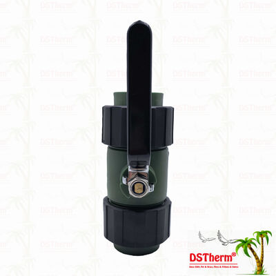 পিপিআর ডাবল ইউনিয়ন বল ভালভ উইথ ব্রাস বল আয়রন হ্যান্ডেল ২০-৬৩মিমি কাস্টমাইজড লোগো