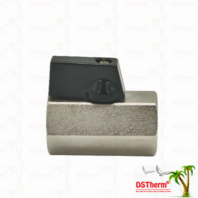 নিকেল প্লাস্টিকযুক্ত মিনি বল ভালভ জন্য পাইপিং সিস্টেম 1/2 '' জারা প্রতিরোধের স্থান দক্ষতা